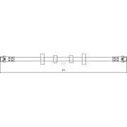 NAPA Brake Hydraulic Hose Line Front fits VW Transporter 1990-2003