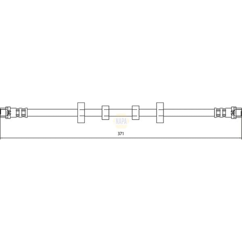 NAPA Brake Hydraulic Hose Line Front NBH1136