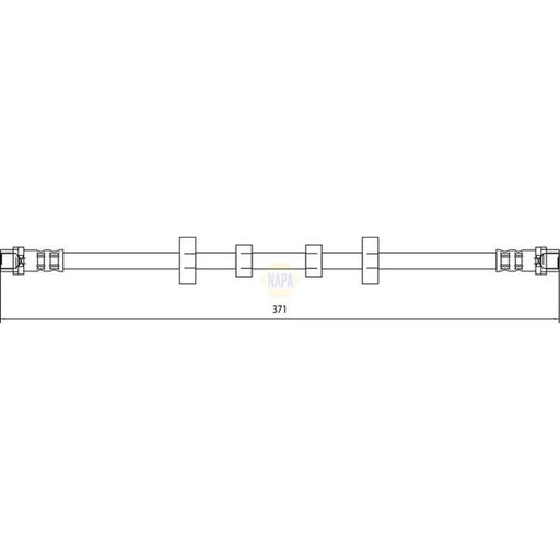 NAPA Brake Hydraulic Hose Line Front NBH1136
