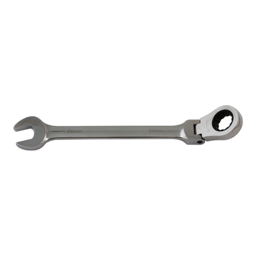 Laser Flexi-Head Ratchet Ring Spanner 24mm 5753 Laser - Dynamic Drive