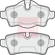 Apec Rear Brake Pad Set fits Mini Mini 2006-2015 1.6