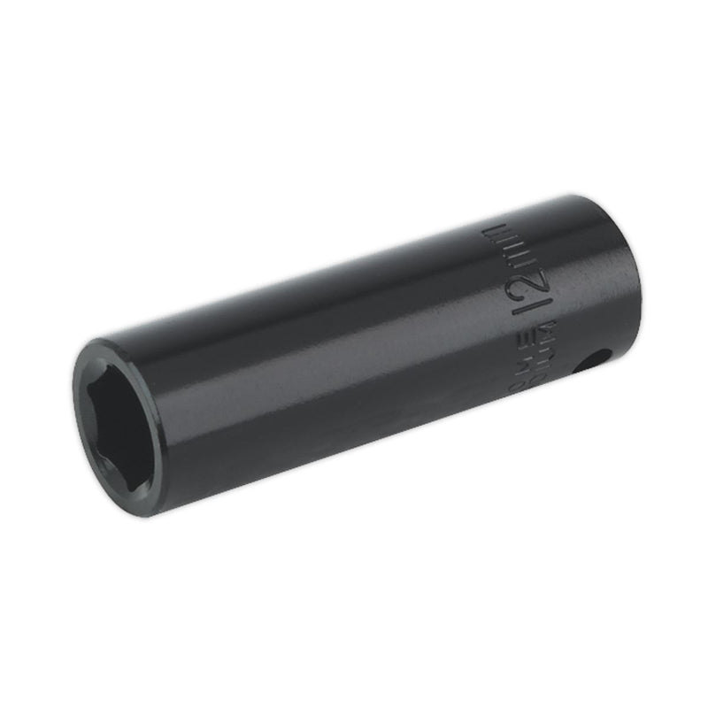 Sealey Impact Socket 12mm Deep 3/8"Sq Drive IS3812D Sealey - Dynamic Drive