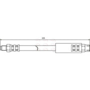 Apec Brake Hydraulic Hose Line Rear fits BMW 8 1992-1996