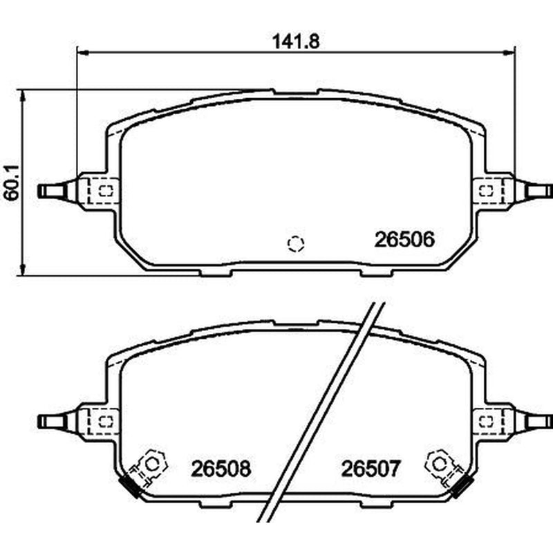 DON Front Brake Pad Set fits Mazda MX-30 2020 on