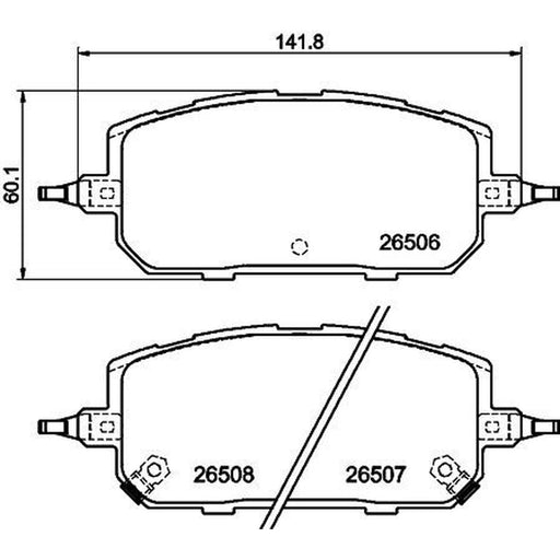 Mintex Front Brake Pad Set fits Mazda MX-30 2020 on