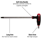 Teng Tools T Handle Ball Point Hex Key AF 3/32" Teng Tools - Dynamic Drive