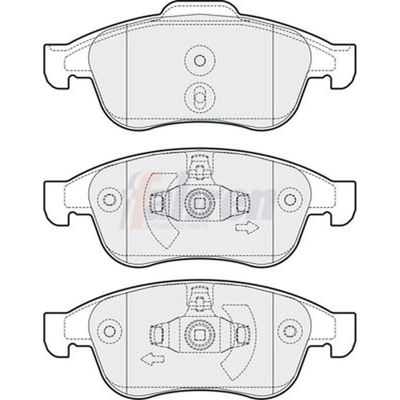 Fahren Front Brake Pad Set FBP3250