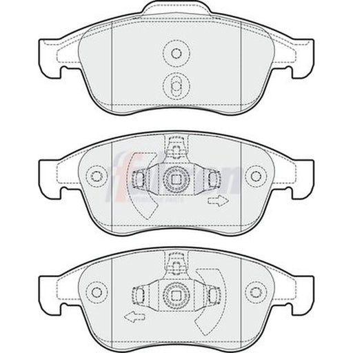 Fahren Front Brake Pad Set FBP3250