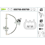 Valeo Electric Window Regulator Lifter Left Front 850768