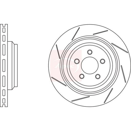 Apec 2 x / Brake Discs fits Chrysler 300C 2004-2010 3.0 3.5 5.7