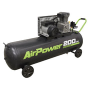 Sealey Air Compressor 200L Belt Drive 3hp SAC20030B Sealey - Dynamic Drive