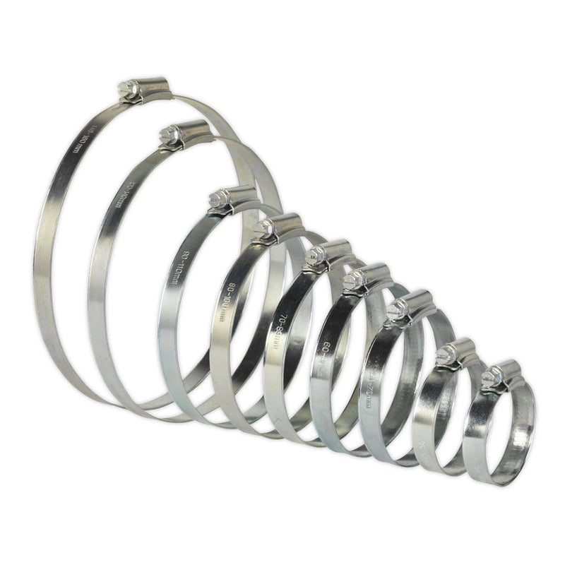 Sealey Hose Clip Assortment 26pc44-160mm Zinc Plated SHCS2 Sealey - Dynamic Drive