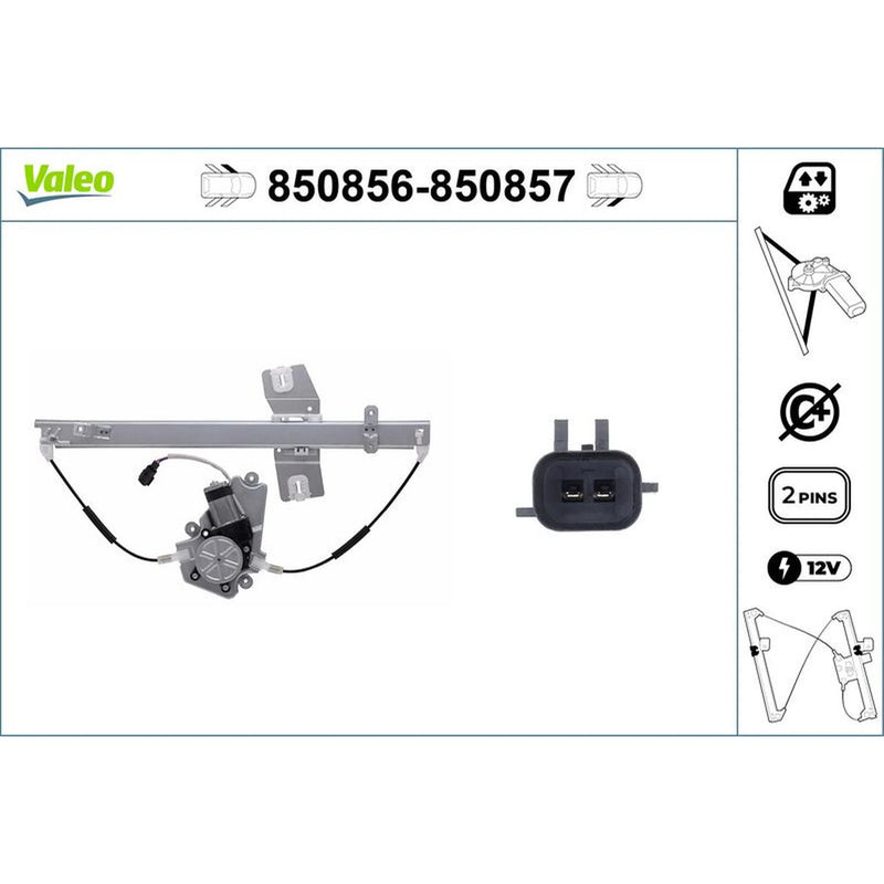 Valeo Electric Window Regulator Lifter Left Front 850856