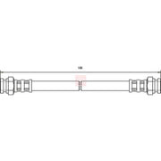 Apec Brake Hydraulic Hose Line inner HOS3698