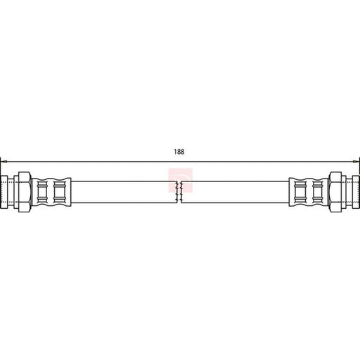Apec Brake Hydraulic Hose Line inner HOS3698