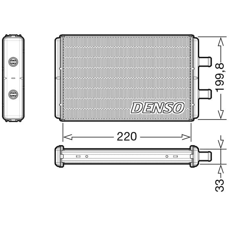 Denso Heater Matrix Core Heat Exchanger fits Iveco Daily III 2002-2007
