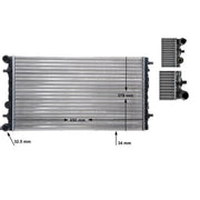 Mahle Engine Radiator fits VW New Beetle 1998-2010 1.4 1.6 1.8 1.9 2.0 2.3