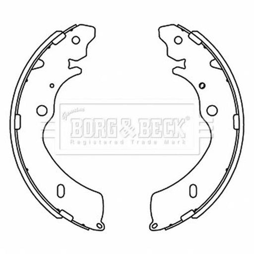 Borg & Beck Brake Shoe Set Axle Kit BBS6505