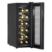 Baridi 12 Bottle Wine Fridge & Cooler - Black DH73 Baridi - Dynamic Drive