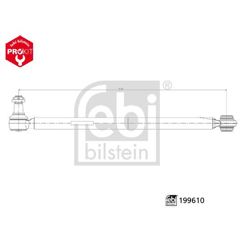 Febi Centre Rod Assembly Front 199610