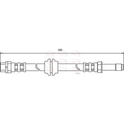 Apec Brake Hydraulic Hose Line Front fits BMW 3 1997-2007