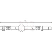 Apec Brake Hydraulic Hose Line Front HOS3095