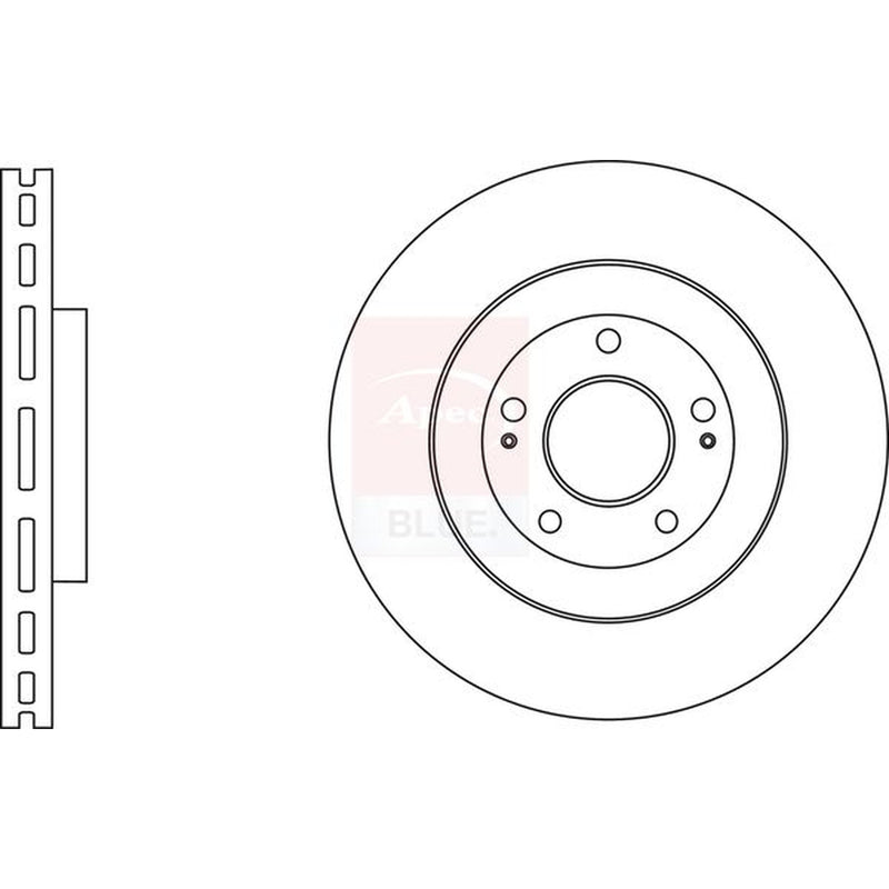 Apec Front & Rear Brake Discs & Pads fits Kia Soul II 2016-2018 1.6