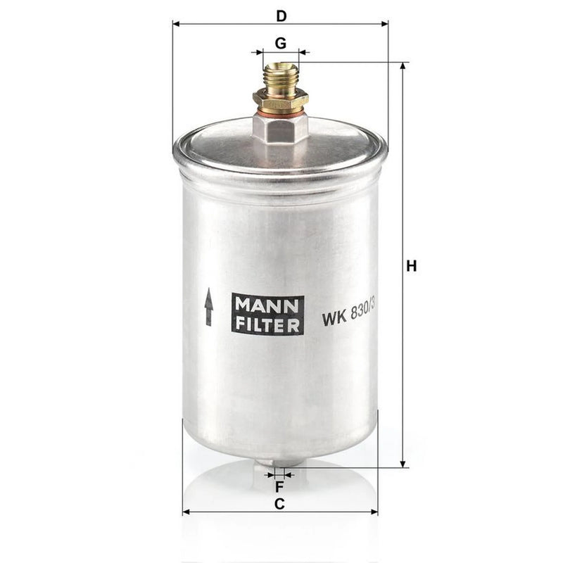 MANN-FILTER Full Service Kit with Air, Oil, Fuel & Ca fits Mercedes-Benz C-Class
