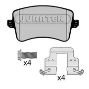 Juratek Rear Brake Pad Set fits Audi A4 Allroad B8 2009-2016 2.0 3.0