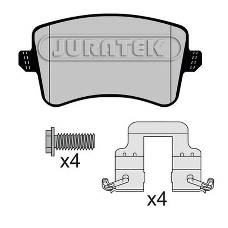 Juratek Rear Brake Pad Set fits Audi A4 Allroad B8 2009-2016 2.0 3.0