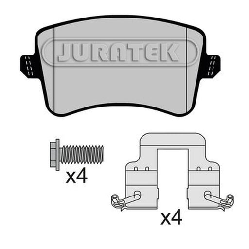 Juratek Rear Brake Pad Set fits Audi A4 Allroad B8 2009-2016 2.0 3.0
