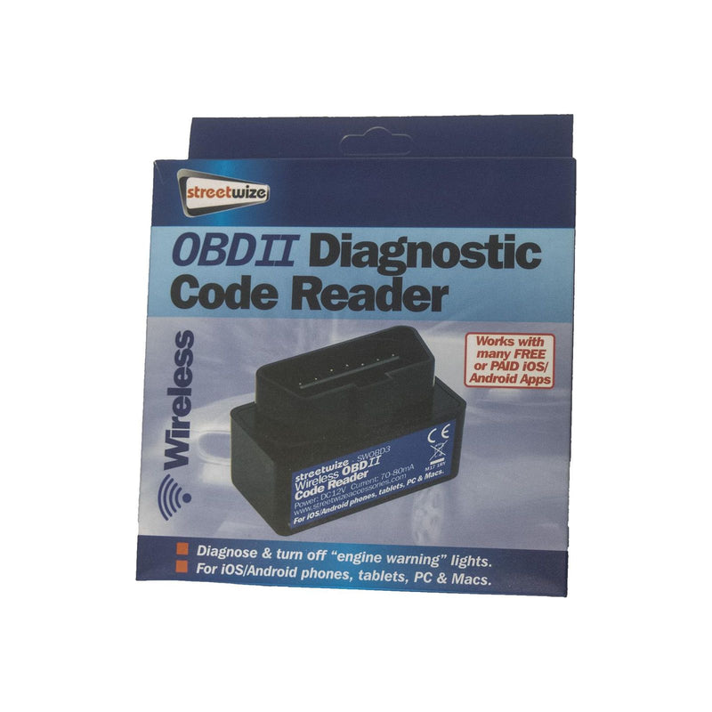 OBD II 2 Code Reader Android Apple IOS Phones Car Engine Diagnostic Fault Finder Streetwize  - Dynamic Drive