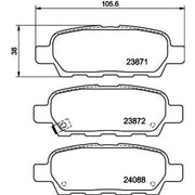 DON Front & Rear Brake Discs & Pads fits Nissan Cube 2009-2010 1.5 1.6