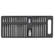 Siegen 40pc 3/8" and 1/2" Drive Socket Trx-Star Torx Hex Spline Bit Set in Case Siegen by Sealey  - Dynamic Drive