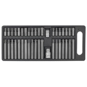 Sealey TRX-Star/Hex/Spline Bit Set 40pc 3/8" & 1/2"Sq Drive S0982 Siegen by Sealey - Dynamic Drive