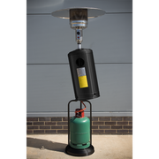 Dellonda Outdoor Garden Gas Patio Heater 13kW Commercial & Domestic Use Black Dellonda  - Dynamic Drive