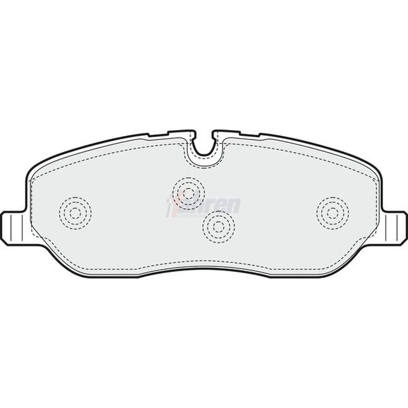 Fahren Front Brake Vented Discs & Pads fits Land Rover Range Rover 2004-2012 4.4