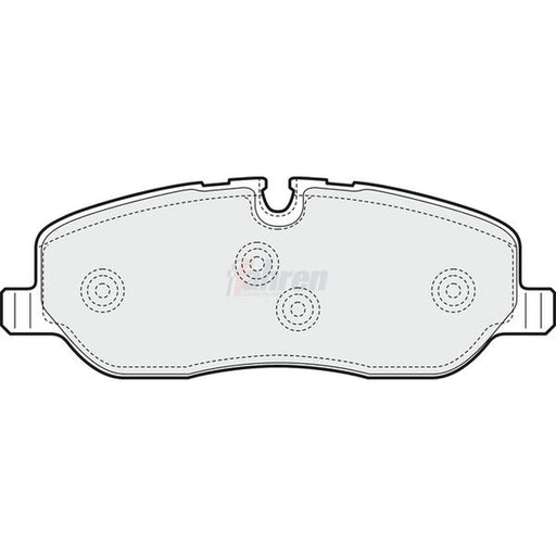 Fahren Front Brake Vented Discs & Pads fits Land Rover Range Rover 2004-2012 4.4