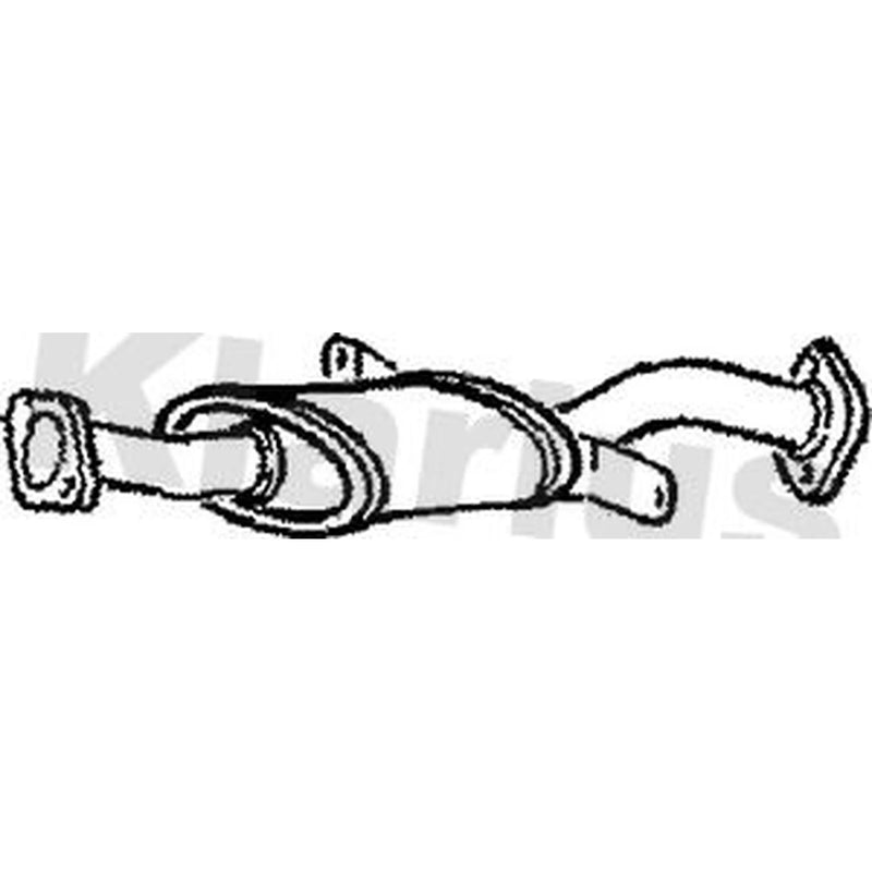 Klarius Box With Centre Pipe Centre fits Mitsubishi Pajero 1990-1999 2.5 2.8