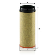 MANN-FILTER Secondary Engine Air Filter fits King Long Xmq 2010 on