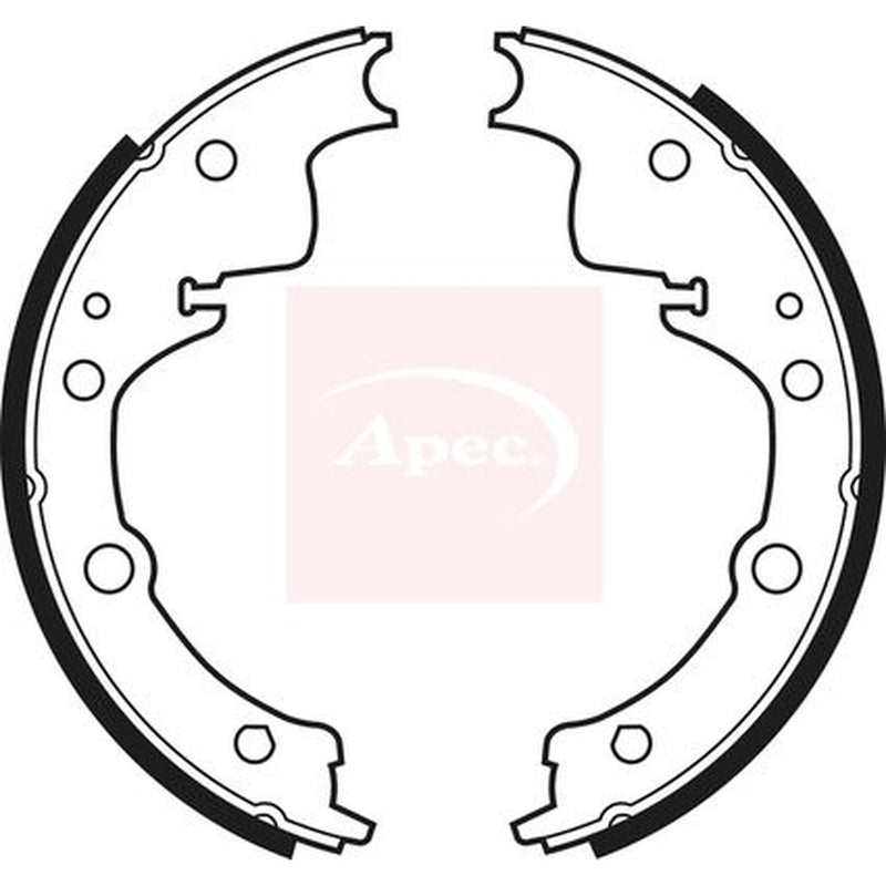Apec Brake Shoe Set Axle Kit fits Iveco Daily I 1978-1989