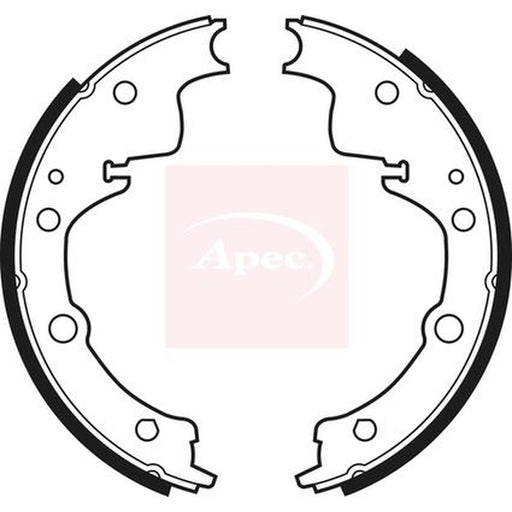 Apec Brake Shoe Set Axle Kit fits Iveco Daily I 1978-1989