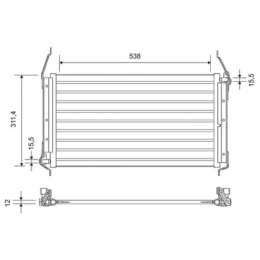 Valeo Air Conditioning Condenser 818019