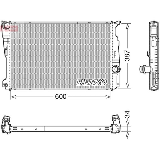 Denso Engine Radiator fits BMW X3 2011-2017