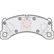 Apec Black Front Brake Pad Set fits Porsche Cayenne 2010-2018 3.0 3.6 4.2 4.8