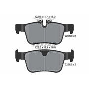 Textar Brake Pad Set 2256801