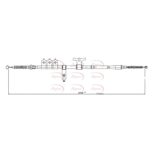 Apec Handbrake Cable Left Rear CAB1582