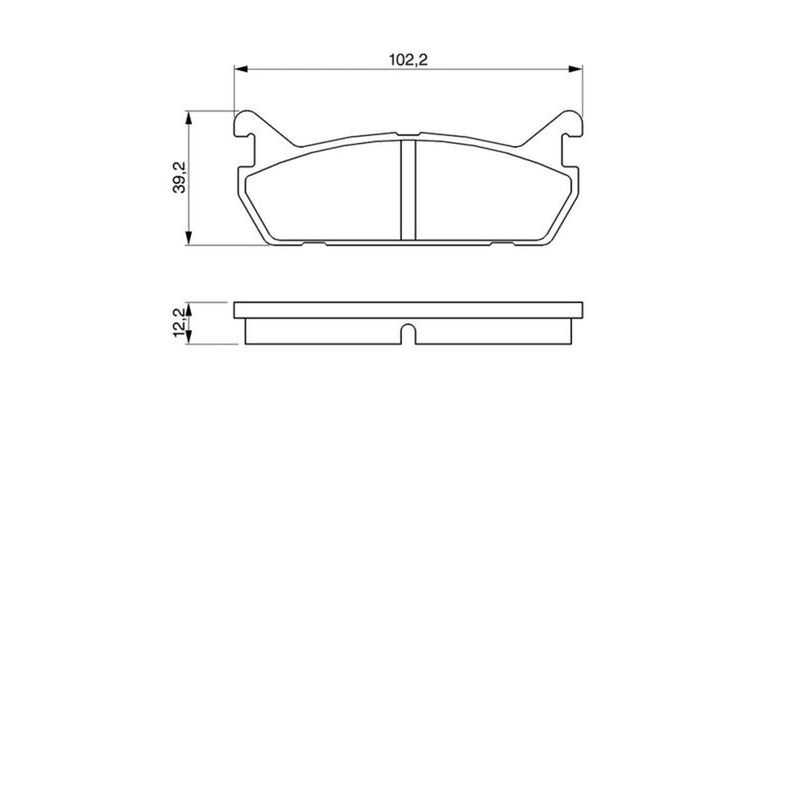 Bosch Front & Rear Pads fits Mazda MX-5 1990-1998 1.6