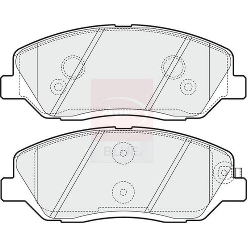 Apec Front Brake Pad Set fits Hyundai Genesis 2011-2014 3.8