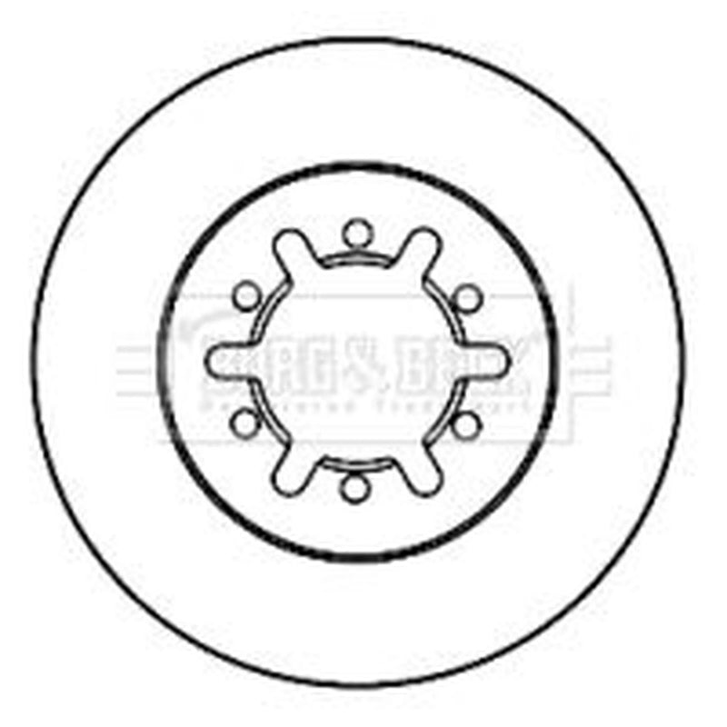 Borg & Beck Front & Rear Brake Discs & Pads fits Nissan Pathfinder III 2005 on